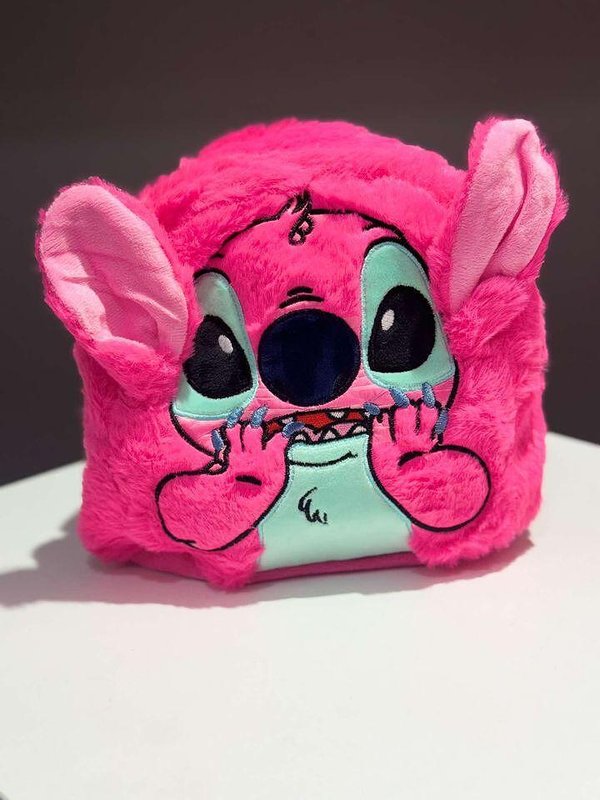 Розова раница Stitch, 22 см.